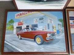 4x Timber Show Car Framed Prints