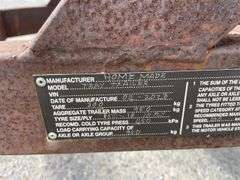 2023 Homemade Single Axle Flat Bed Trailer
