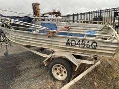 Aluminium Tinny inc Bimini Top & Trailer  