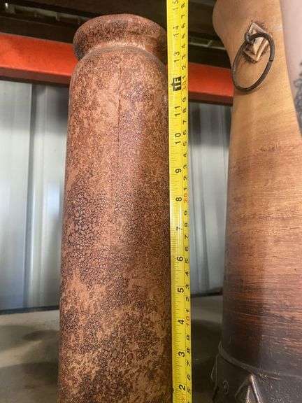 2x Large Clay Vases