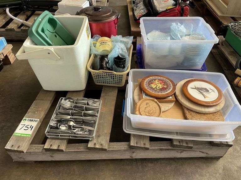 Pallet of Cutlery and Crockery
