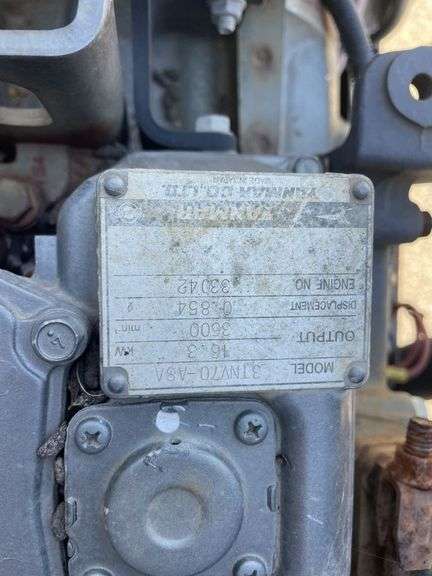 3Cyl Yanmar Diesel Engine c/w Hyd Pack
