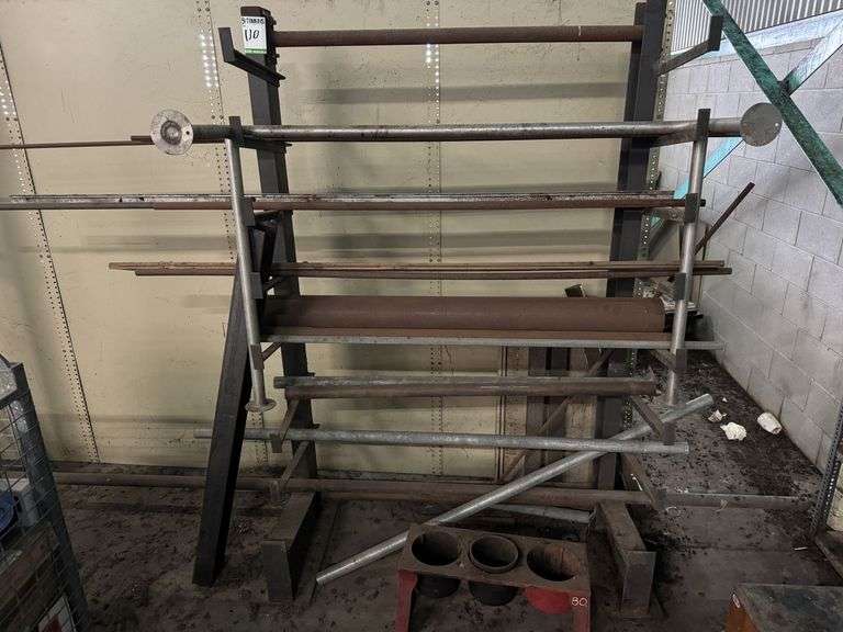 Steel Storage Rack and Contents 1340mm x 2060mm