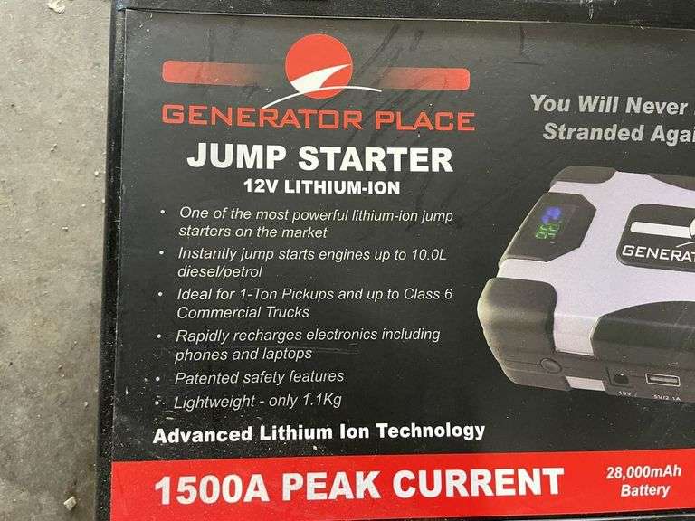 Jump Starter 12v Lithium-ion Kit