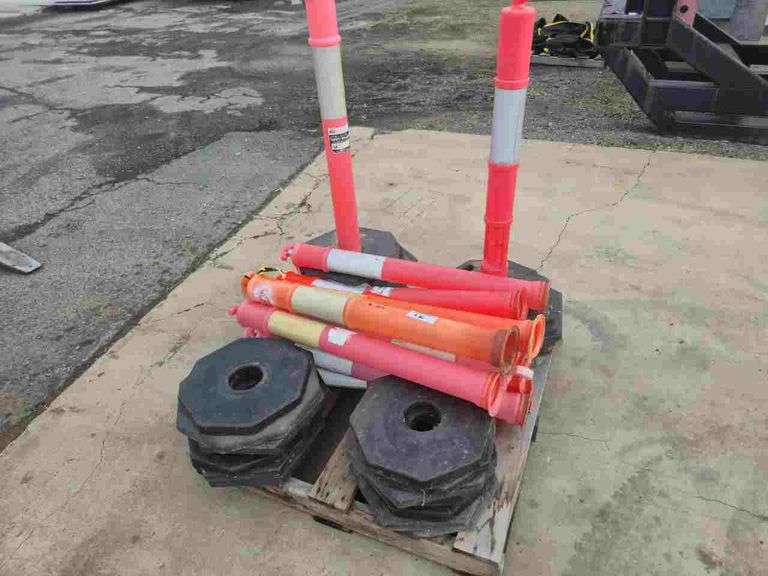 Qty of Safety Bollards & Bases