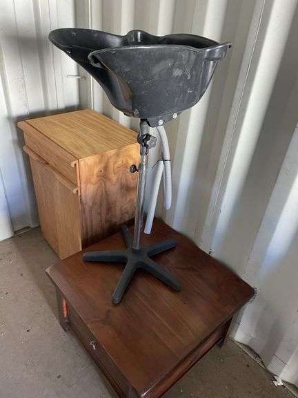 Pine Cabinet, Coffee Table and Hair Wash Station