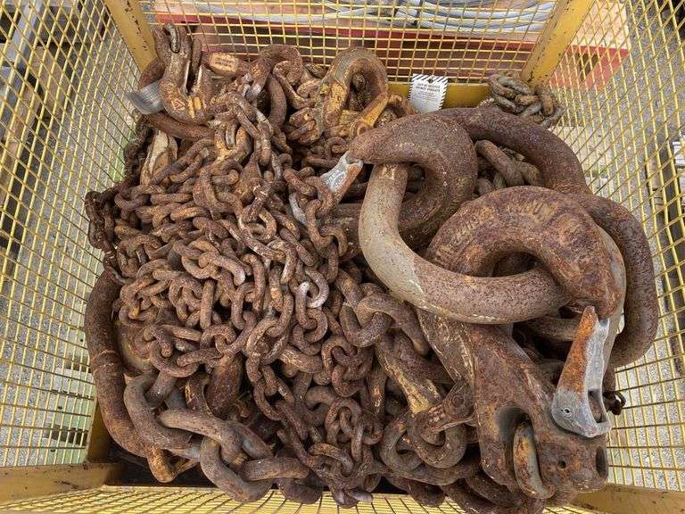Crate containing Lifting Chains