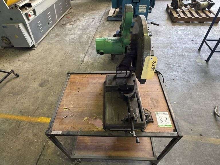 Hitachi CC 14SF Cut Off Saw on Trolley