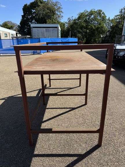 Steel Storage bench 2550mm x 1230mm
