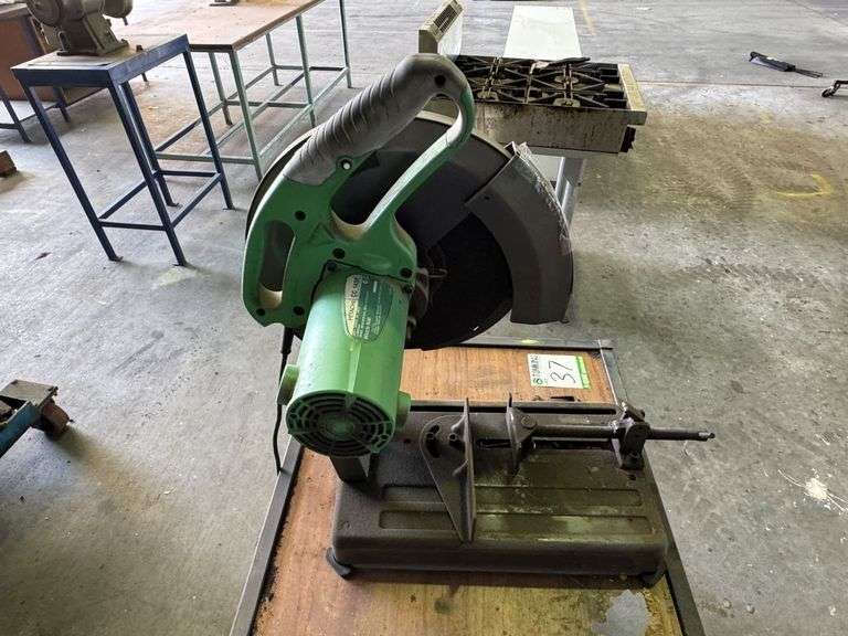 Hitachi CC 14SF Cut Off Saw on Trolley