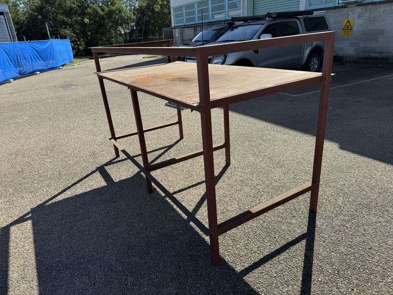 Steel Storage bench 2550mm x 1230mm