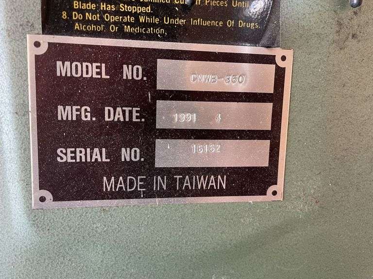Tooltec CMWB-350 Bandsaw