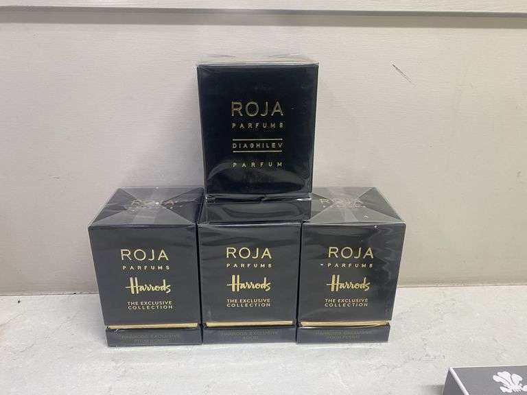 4x Unused Replica Roja Harrods Exclusive Collection Perfumes in Boxes