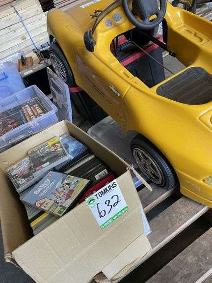 Pedal Car, DVD's, Glassware  & Games