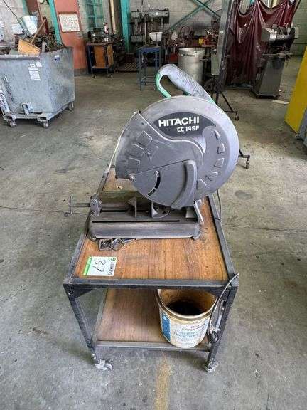 Hitachi CC 14SF Cut Off Saw on Trolley