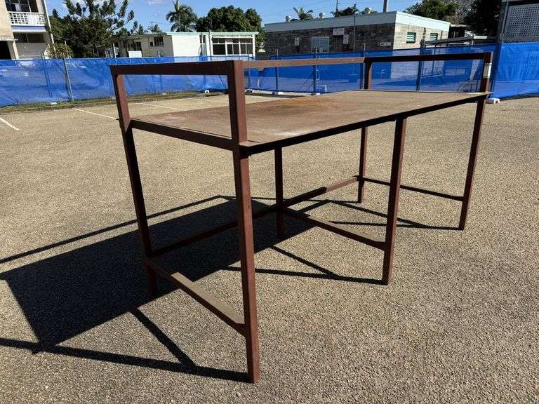 Steel Storage bench 2550mm x 1230mm