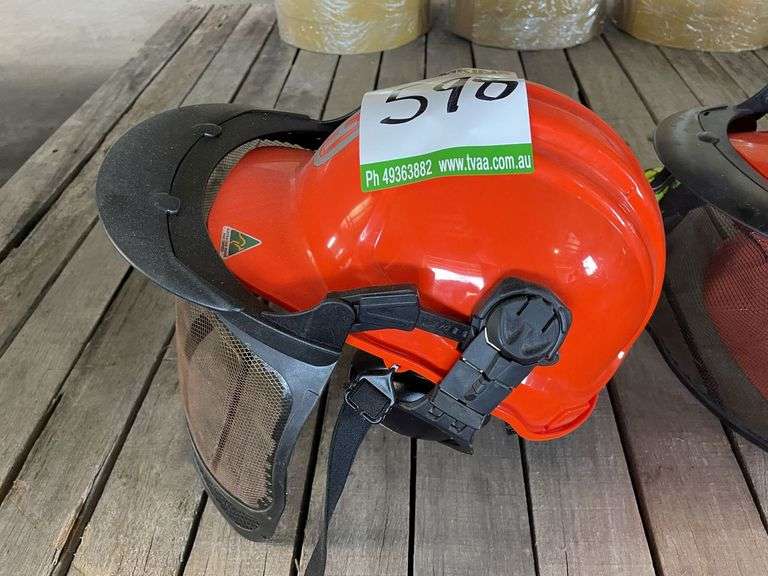 Husqvarna Helmets and Foughneck Gloves