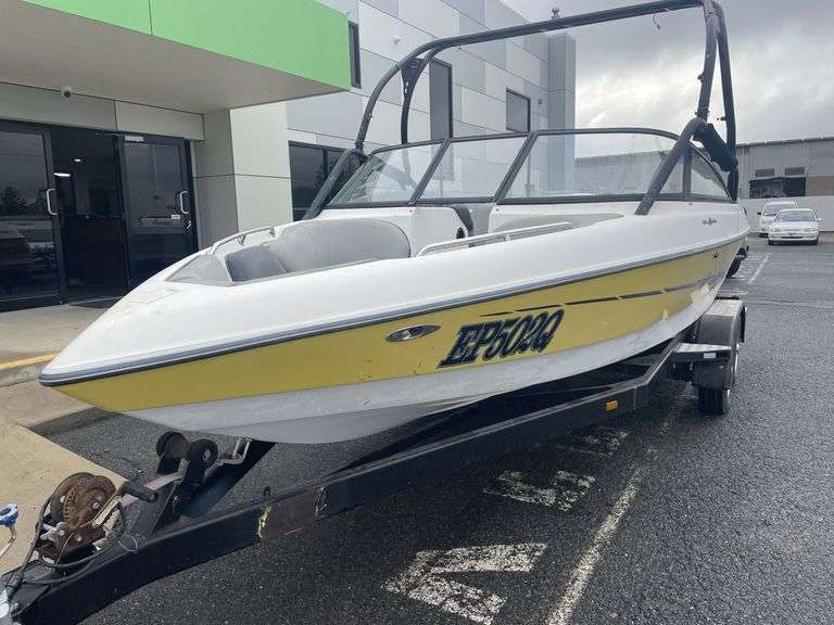 2001 Tige' Fibreglass Boat and Trailer