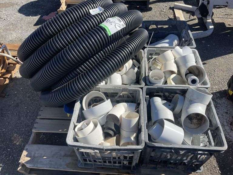 100mm Slotted Drainage Pipe and PVC Fittings