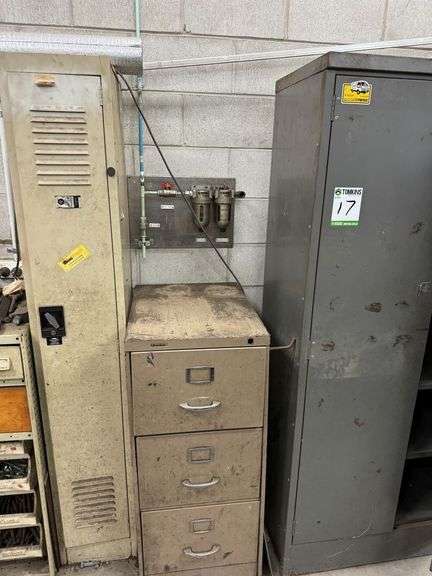 Metal Storage Cabinet , Three Draw File Cabinet and Locker