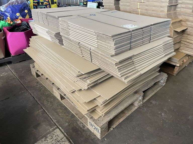 Pallet Flat Pack Storage Boxes and Cardboard Sleeves
