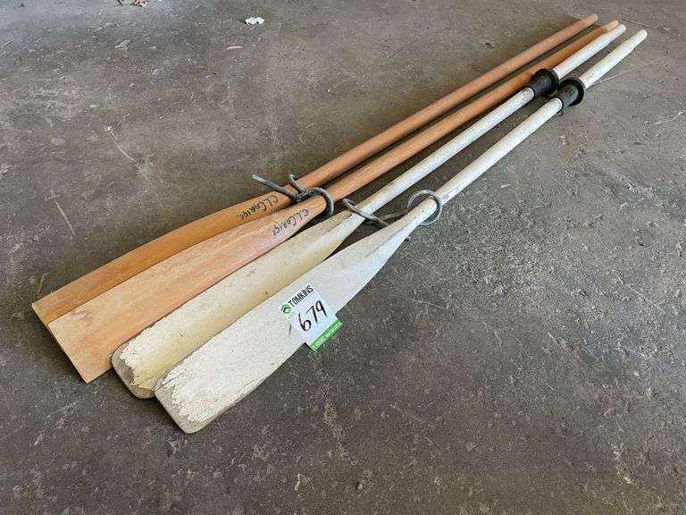 2x Pairs Timber Oars