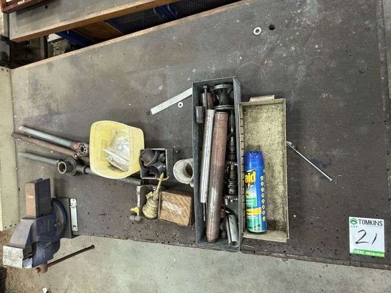 Timber Workshop Bench inc Vice @ Contents