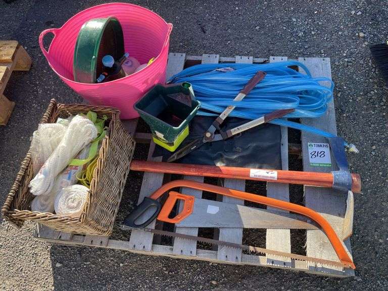 Soaker Hose, Hand Tools and Rope