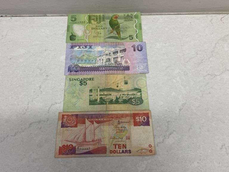 4x International Notes inc Singaporean & Fijian