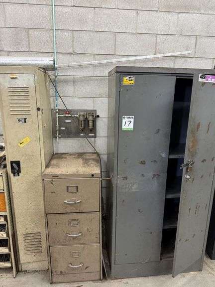 Metal Storage Cabinet , Three Draw File Cabinet and Locker