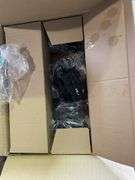 Boxes Of Chargers, Plastic Tub, Cooler Esky, Gutter Guard, Stick Vac & Trolley etc