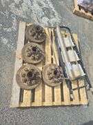 4x 12" Ford 8 Stud Trailer Brake Drums, Picket Rammer & Step Ladder