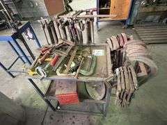 Metal Storage Trolley inc Assorted Clamps and Tooling