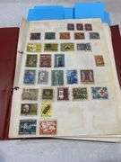 Hardcover Stamp Album inc Mix of World Stamps