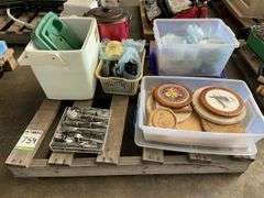 Pallet of Cutlery and Crockery