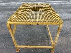 Yellow Steel Cutting Bench - 1mx1.5mx950mmH