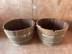 2x 1/2 Wine Barrels