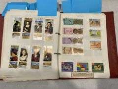 Hardcover Stamp Album inc Mix of World Stamps