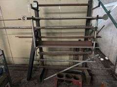 Steel Storage Rack and Contents 1340mm x 2060mm