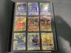 3x Black Folders inc Demon Slayer Cards, Pokémon Cards etc