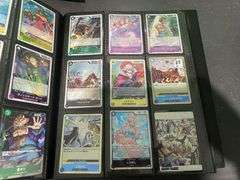 3x Black Folders inc Demon Slayer Cards, Pokémon Cards etc