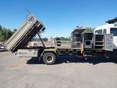 2015 Isuzu FRR500 Dual Cab Split Tray Tip Truck - WINTON