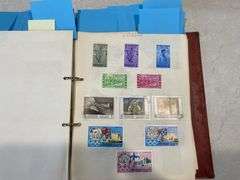 Hardcover Stamp Album inc Mix of World Stamps