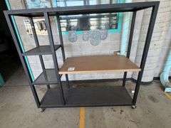 Metal Frame Shelf Unit on Wheels  1600mm x 480mm