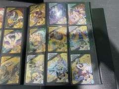 3x Black Folders inc Demon Slayer Cards, Pokémon Cards etc