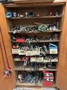 Timber Cabinet including Power Tools, Handheld Tooling & Workshop Contents