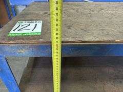 4x Steel Framed Workbenches