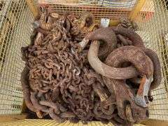 Crate containing Lifting Chains