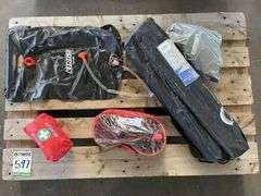 Assorted Camping Accessories inc Jump Leads, , Folding Table, Water Bladder etc