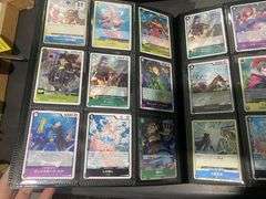 3x Black Folders inc Demon Slayer Cards, Pokémon Cards etc